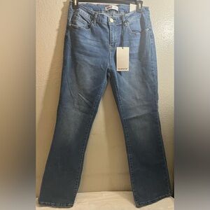 Mujer's Jeans de Mezclilla Style Desgastados New 14W Boot Cut Telepatía Blue